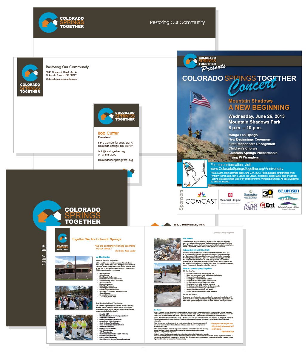 Colorado Springs Together Webpage Design Examples
