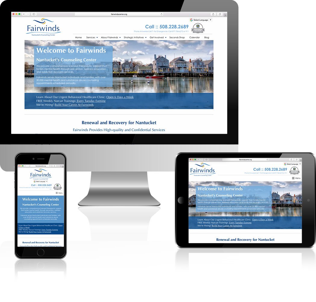 Fair winds website design 