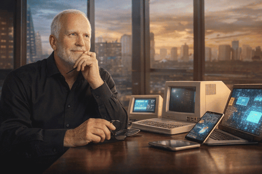 Jeff Thomas reflecting on the myriad changes in technology through the years