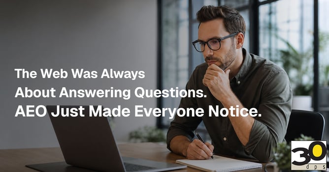 man contemplating the question his prospective customer ask