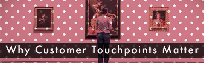 "Why Customer Touchpoints Matter" Lady viewing portrait in gallery