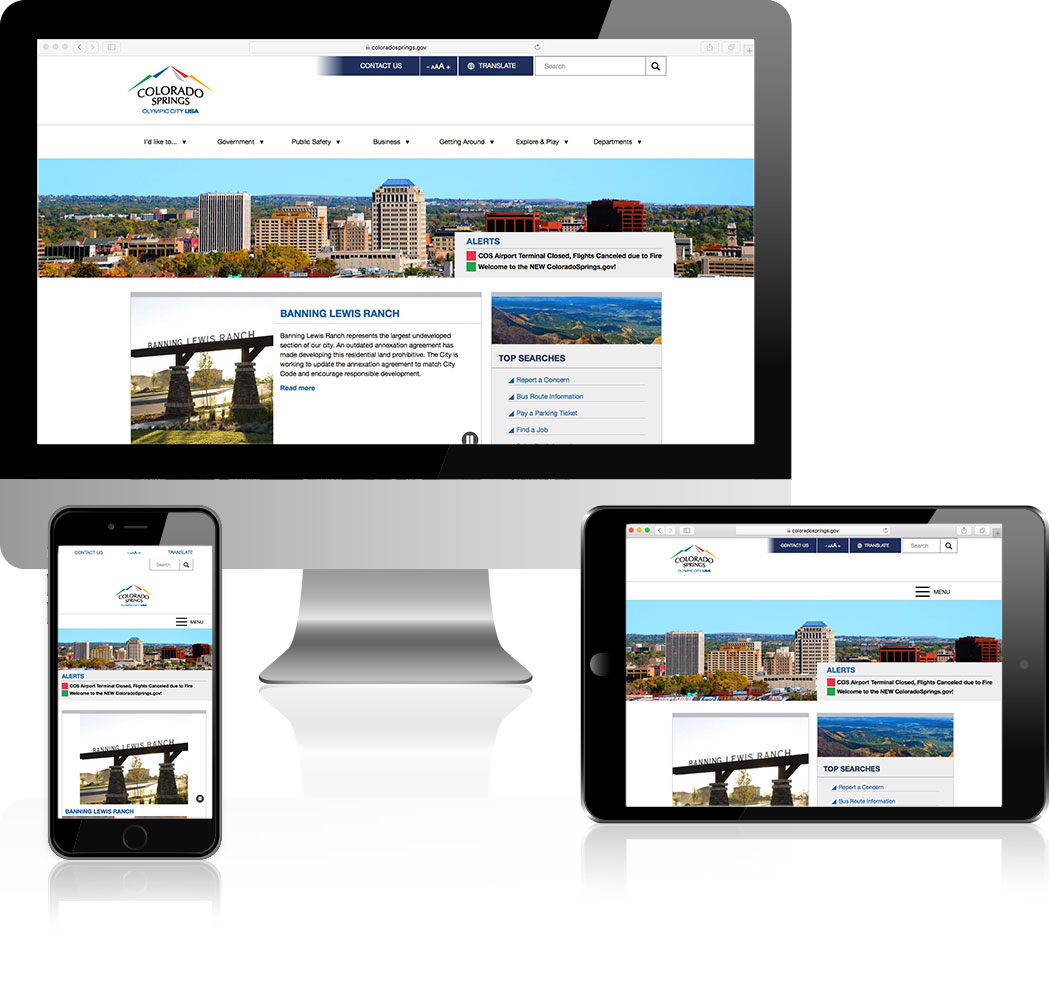 City of Colorado Springs Web Design Showcase