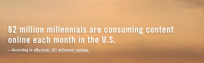 82MM Millennials are consuming content online each month in the U.S.