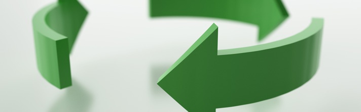 Green circular arrows — 30dps: Double Duty: The Power of Content Repurposing